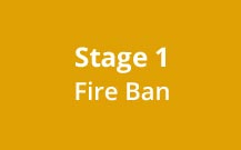 Stage 1 Fire Ban